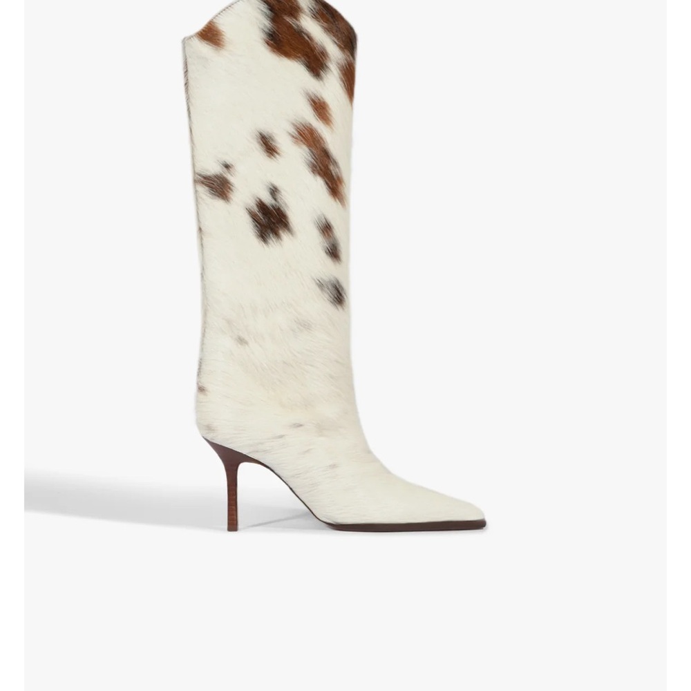 Cowhide Knee-High Boots
